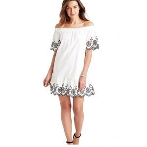 Vineyard Vines Eyelet Off the Shoulder Dress